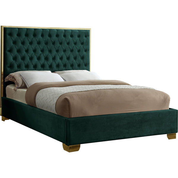 Meridian Lana King Upholstered Platform Bed LanaGreen-K IMAGE 1
