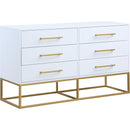 Meridian Maxine 6-Drawer Dresser 848White-D IMAGE 1
