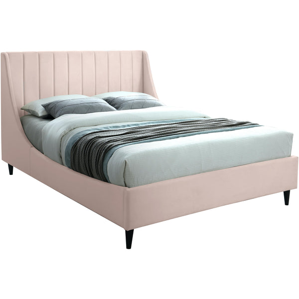 Meridian Eva Queen Upholstered Platform Bed EvaPink-Q IMAGE 1