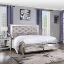 Acme Furniture Sliverfluff California King Upholstered Panel Bed with Storage BD00240CK IMAGE 1