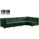Meridian Alina Fabric Sectional 604Green-Sec5B IMAGE 1