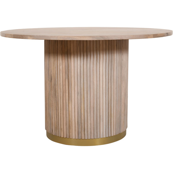 Meridian Round Oakhill Dining Table with Pedestal Base 876-T IMAGE 1