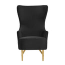 TOV-IHS44150 Julia Black Velvet Wingback Chair