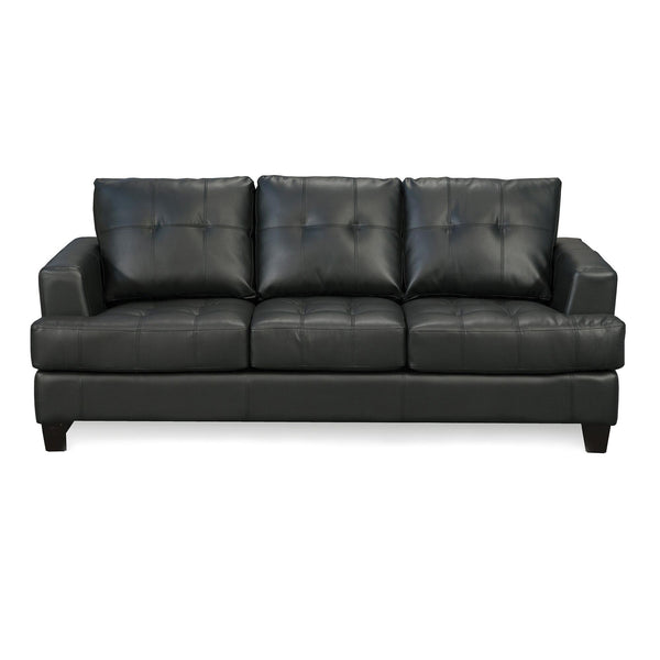 Coaster Furniture Samuel Stationary Bonded Leather Sofa 501681 IMAGE 1