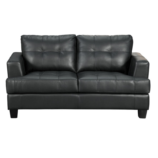 Coaster Furniture Samuel Stationary Bonded Leather Loveseat 501682 IMAGE 1