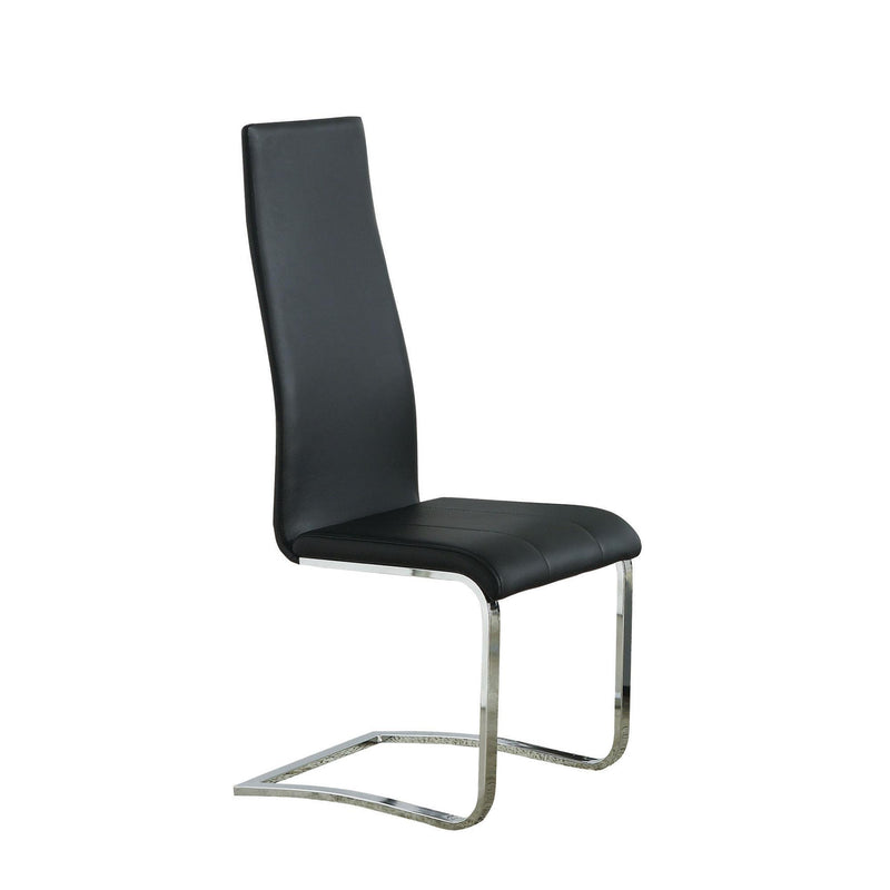  Coaster Furniture Montclair 100515BLK Upholstered Dining Side Chair - Black (Set of 4) IMAGE 2
