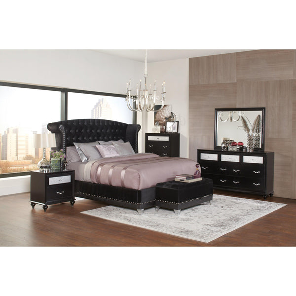 Coaster Furniture Barzini 300643Q 7 pc Queen Upholstered Bedroom Set IMAGE 1