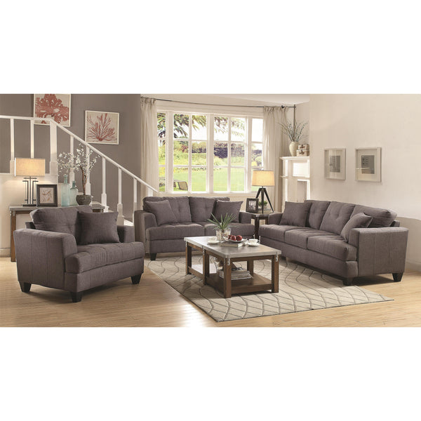 Coaster Furniture Samuel 505175 3 pc Living Room Set IMAGE 1