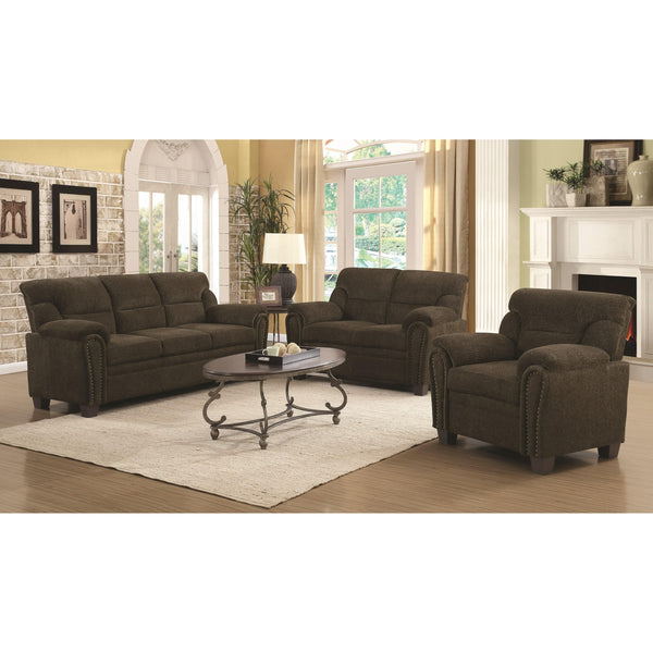 Coaster Furniture Clementine 506571 3 pc Living Room Set IMAGE 1