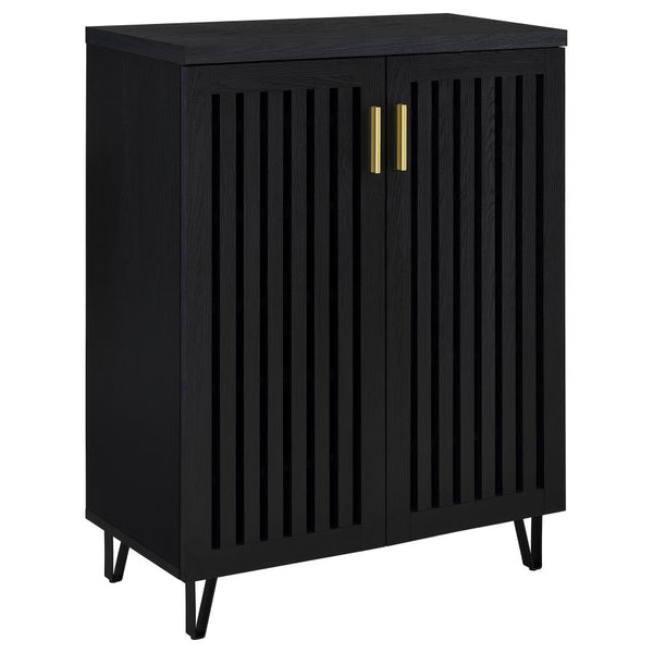 Coaster Furniture 950422 BRIXTON 2-DOOR ENTRYWAY SHOE STORAGE CABINETS BLACK