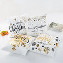 MERRY CHRISTMAS 18x18 PILLOW COVER- GOLD/BLACK/WHITE