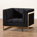 TSF-5507-Black/Gold-Sofa Chair