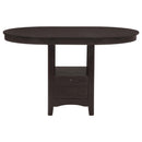Coaster Furniture Lavon 102888 Oval 60-inch Extension Counter Dining Table - Espresso IMAGE 3