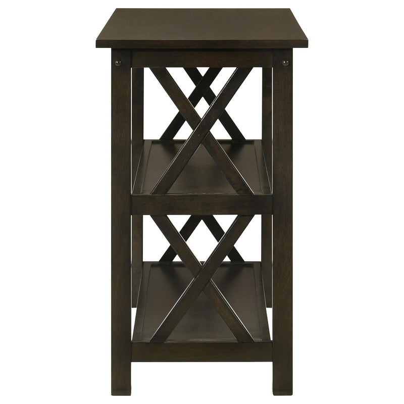 Coaster Furniture Rachelle 5910 2-shelf Wood Entryway Console Table - Deep Merlot IMAGE 3