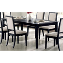  Coaster Furniture Louise 101561 Rectangular 78-inch Extension Leaf Dining Table - Black IMAGE 2