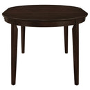  Coaster Furniture Gabriel 100770 Oval 60-inch Extension Leaf Dining Table - Cappuccino IMAGE 3
