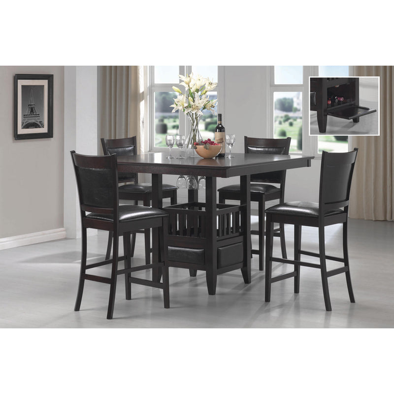 Coaster Furniture Square Jaden Counter Height Dining Table with Pedestal Base 100958 IMAGE 4