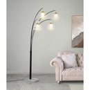  Coaster Furniture Maisel 1771N 91-inch Hanging Crystal Arc Tree Floor Lamp - Black IMAGE 7