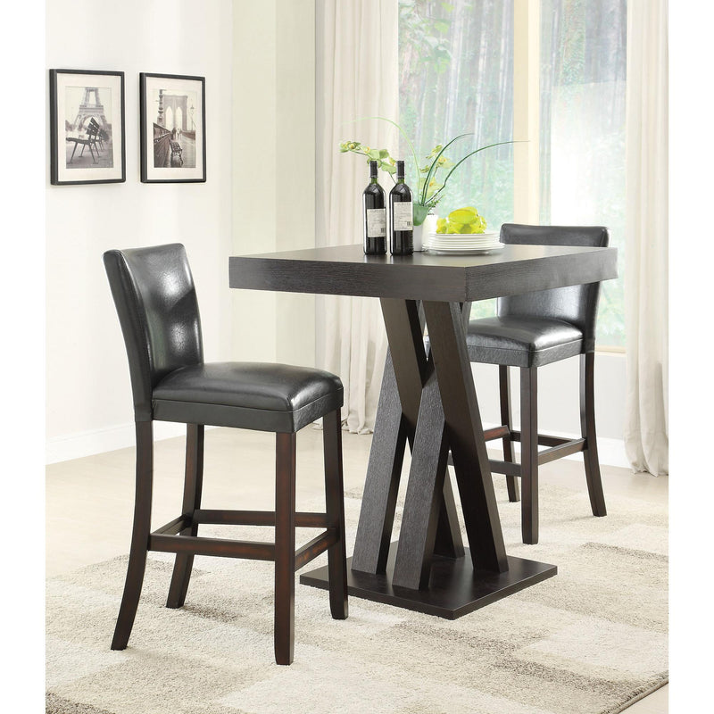 Coaster Furniture Square Pub Height Dining Table with Pedestal Base 100520 IMAGE 3