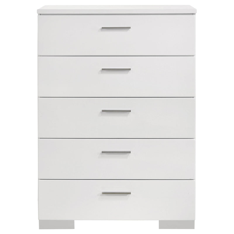 Coaster Furniture Felicity 5-Drawer Chest 203505 IMAGE 2