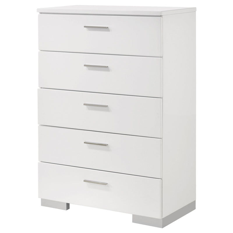 Coaster Furniture Felicity 5-Drawer Chest 203505 IMAGE 3