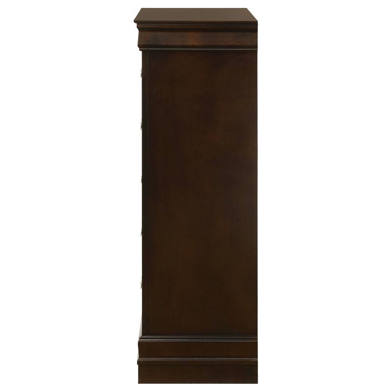  Coaster Furniture Louis Philippe 202415 5-Drawer Bedroom Chest - Cappuccino IMAGE 4