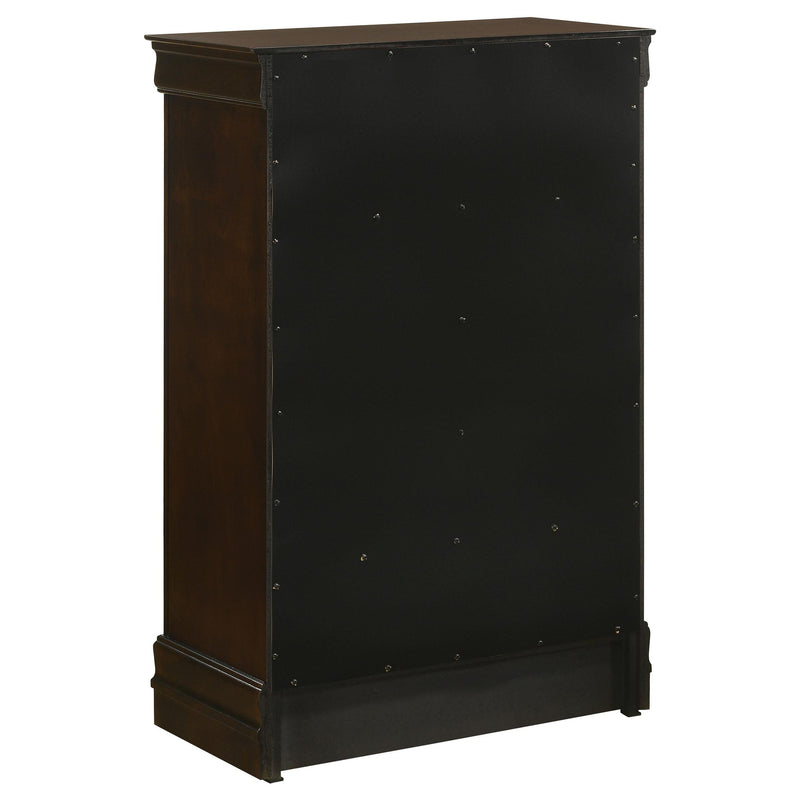  Coaster Furniture Louis Philippe 202415 5-Drawer Bedroom Chest - Cappuccino IMAGE 5