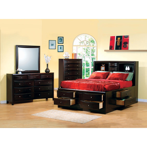 Coaster Furniture Phoenix 200409K 4 pc King Bookcase Bedroom Set IMAGE 1