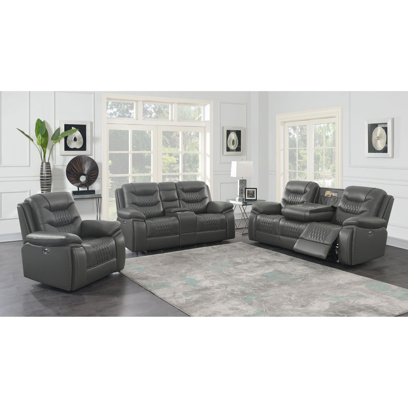 Coaster Furniture Flamenco 610204P 3 pc Power Reclining Living Room Set IMAGE 1