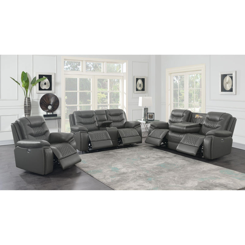 Coaster Furniture Flamenco 610204P 3 pc Power Reclining Living Room Set IMAGE 2