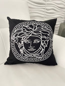 VERSACE 20x20 PILLOW COVER-BLACK&WHITE
