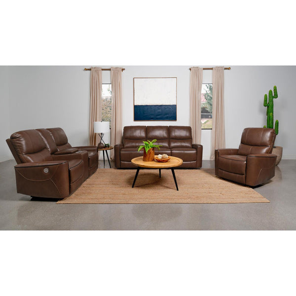 Coaster Furniture Greenfield 610264P-S3 3 pc Power Reclining Living Room Set IMAGE 1