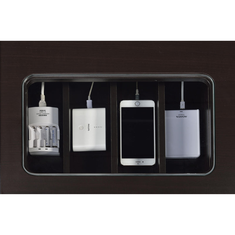  Coaster Furniture Halston 800702 47-inch 2-Drawer Office Desk with Cabinet - Cappuccino IMAGE 8