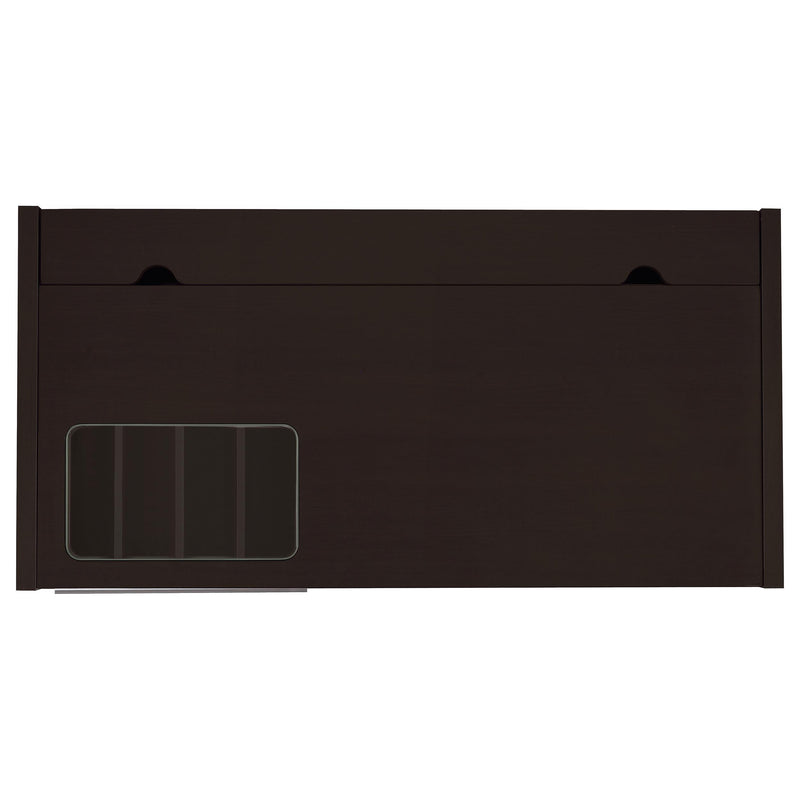  Coaster Furniture Halston 800702 47-inch 2-Drawer Office Desk with Cabinet - Cappuccino IMAGE 9