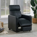  Coaster Furniture Toohey 600181 Upholstered Home Theater Push Back Recliner - Black IMAGE 11