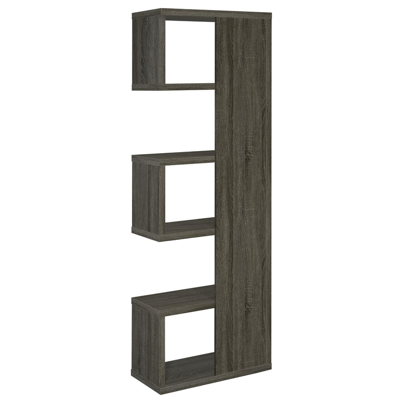  Coaster Furniture Joey 800552 71-inch 5-shelf Bookshelf - Weathered Grey IMAGE 5