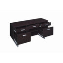  Coaster Furniture Lawtey 801522 5-Drawer Home Office Storage Credenza - Cappuccino IMAGE 7