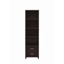 Coaster Furniture Lewes 700882 4-shelf Engineered Wood Media Tower - Cappuccino IMAGE 3