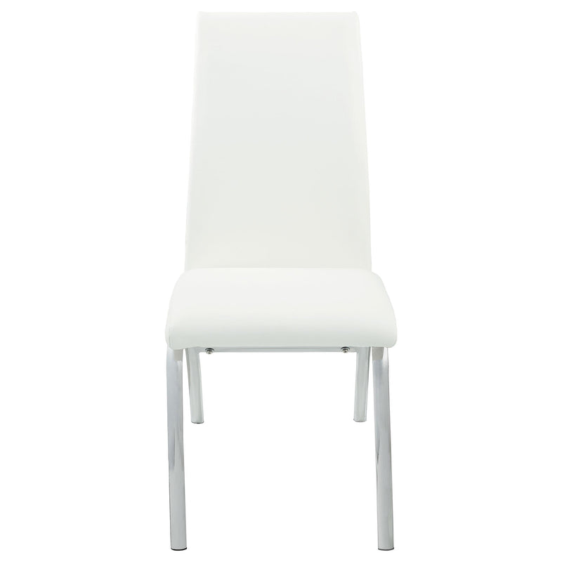  Coaster Furniture Bishop 121572 Upholstered Dining Side Chair - White (Set of 2) IMAGE 2