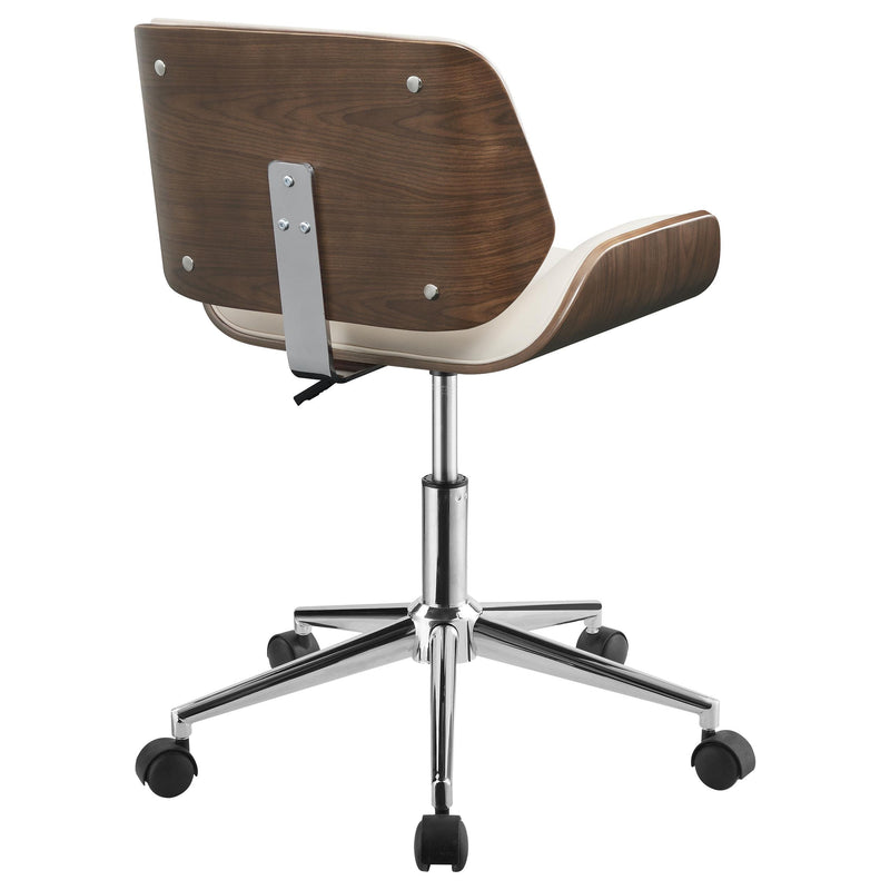 Coaster Furniture Addington 800613 Upholstered Adjustable Office Desk Chair - Ecru IMAGE 7