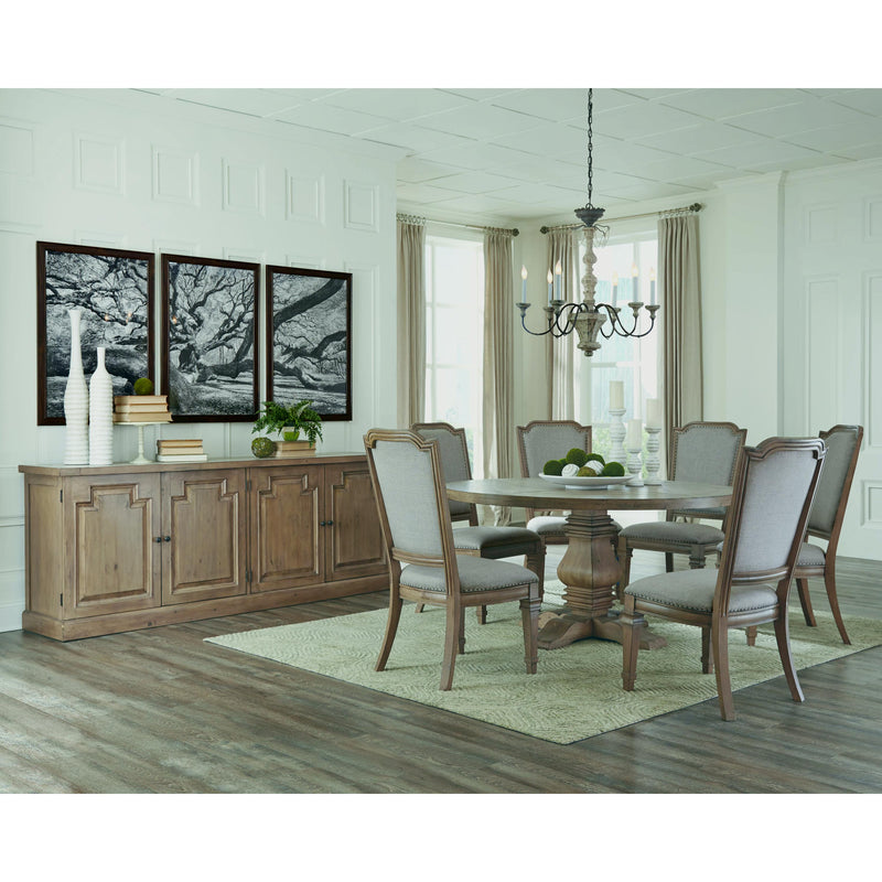  Coaster Furniture Florence 180200 Round 60-inch Wood Dining Table - Rustic Honey IMAGE 3