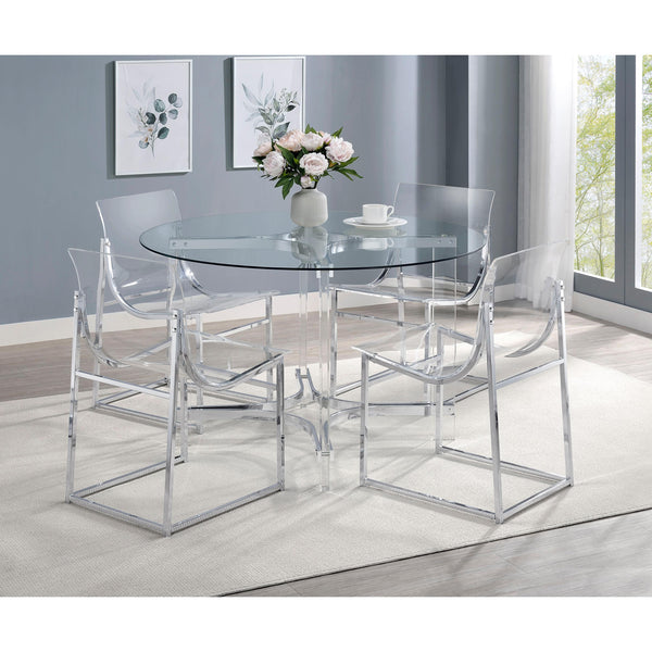  Coaster Furniture Keeling 108501-S5 5 pc Dining Set IMAGE 1