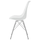  Coaster Furniture Juniper 102792 Polypropylene Dining Side Chair - White (Set of 2) IMAGE 4