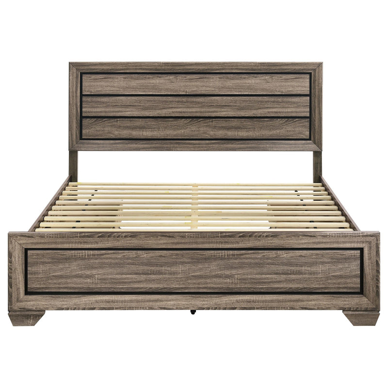  Coaster Furniture Kauffman 204190KE Wood Eastern King Storage Panel Bed - Washed Taupe IMAGE 5