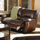 Coaster Furniture Clifford Manual Reclining Leather Loveseat 600282 IMAGE 1