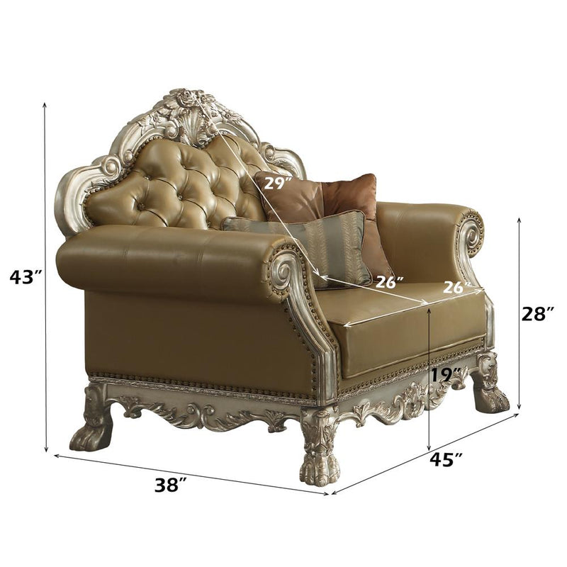 Acme Furniture Dresden 53162 Chair with 2 Pillows IMAGE 5