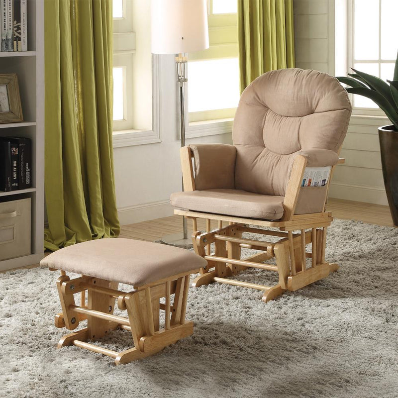 Acme Furniture Rehan 59332 Glider Chair & Ottoman IMAGE 6