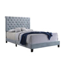 310041KE Warner Eastern King Upholstered Bed Slate Blue by Coaster