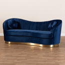 TSF5510-Dark Royal Blue/Gold-Sofa