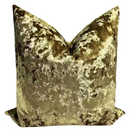 CRUSHED VELVET 22x22 PILLOW COVER-GOLD